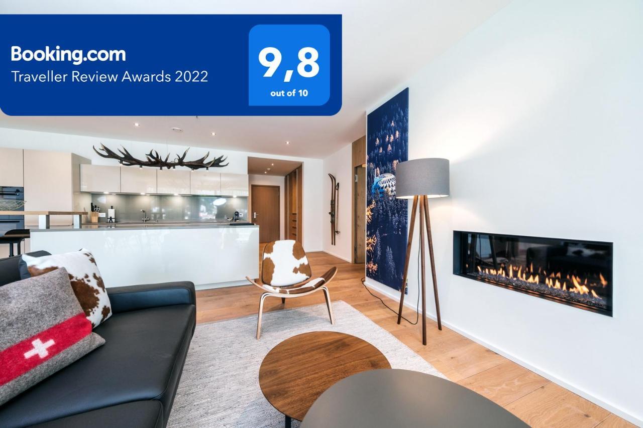 Luxury Panorama Apartment With Alpengold Spa Access Νταβός Εξωτερικό φωτογραφία